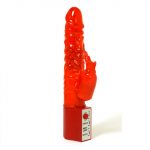 Vibratore-Rabbit-Jelly-Soft-Rosso-25cm